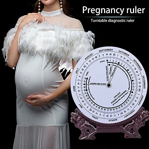 Image of 4 Pcs Pregnancy Wheel, Pregnant Due Date Calculator for Moms Pregnant Patients Doctors Midwives Nurses