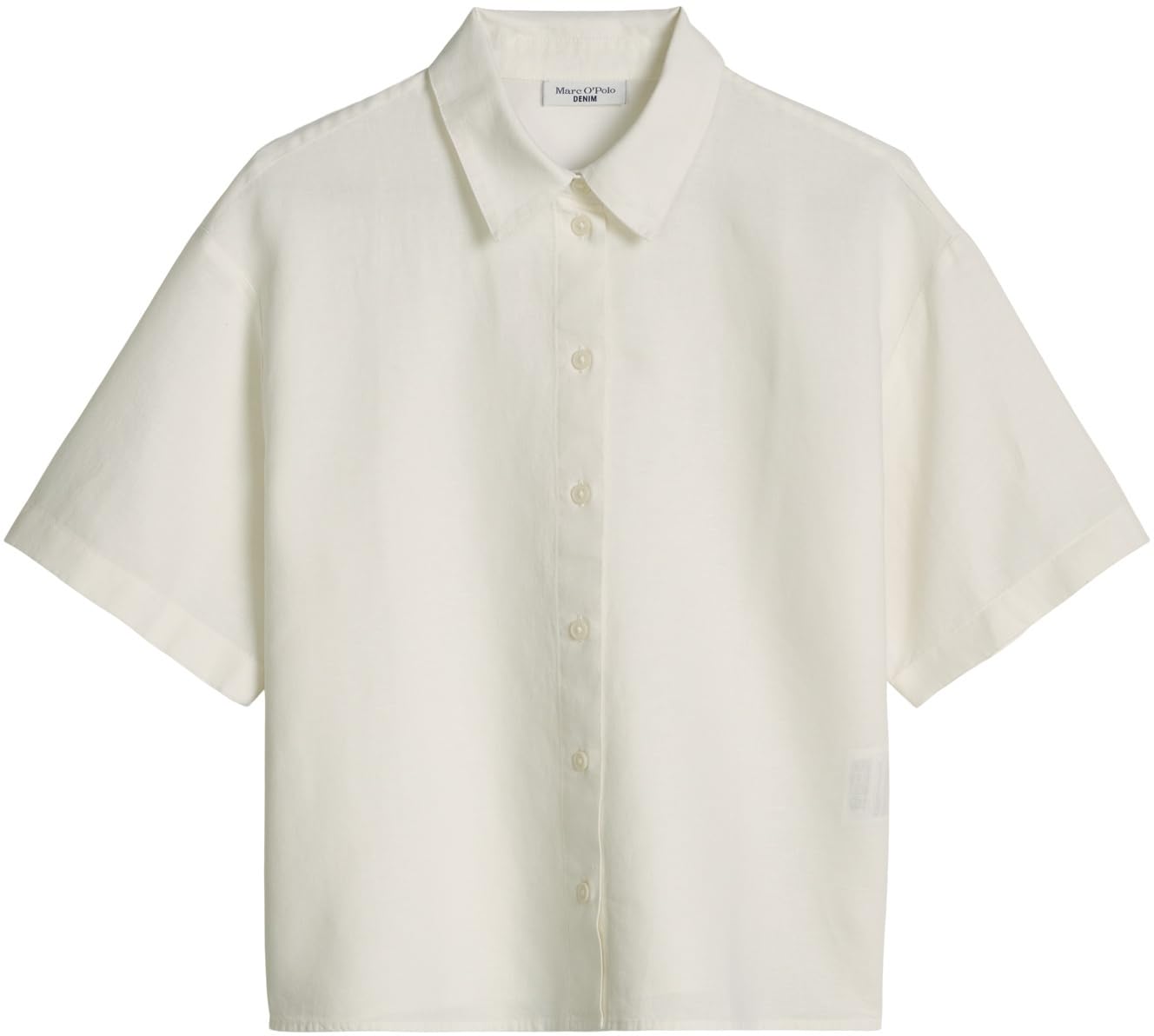 Marc OߴPolo Denim Damen Kurzarmhemd mit Kentkragen Relaxed Fit