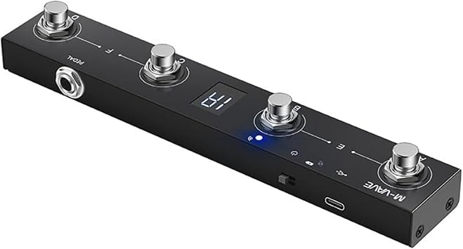 chocolate MIDI BT Wireless MIDI Controller Rechargeable 4 Buttons Portable MIDI Foot Controller Pedal APP Control