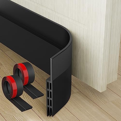 MARICATO 2 Stücke Türdichtung Zugluftstopper für Türen 200cm, Zuschneidbare Türdichtung Selbstklebend gegen Insekt, Tür Zugluftstopper für Schallschutz, Kälteschutz& Haustür Dichtu