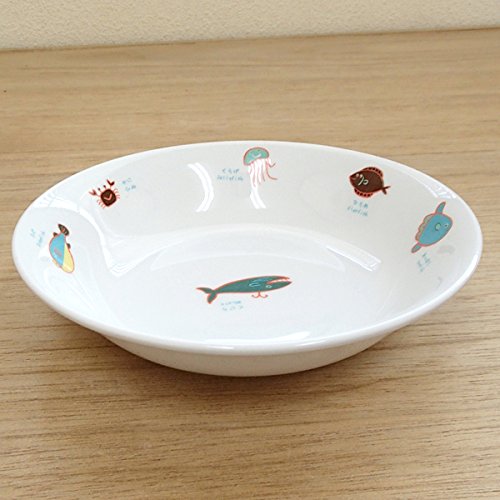 Amazon | フルーツ皿 シーワールド 給食 食器 強化磁器 陶器 日本製