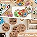 100 Pieces Cork Coasters for Drinks, GOH DODD Thicken Absorbent Blank Coasters for DIY Crafts Laser Engraving Sublimation Wood Burning Plants Painting Housewarming Gifts Wedding, Round, 4 Inch