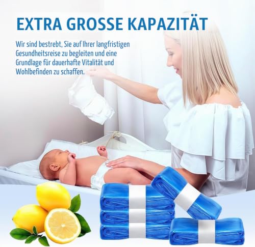 Windeleimer Nachfüllbeutel, 4.5M,9 Stück Windeleimer Nachfüllkassetten kompatibel mit AngelCare,Tommee Tippee,Litter Locker – Ansicht 4