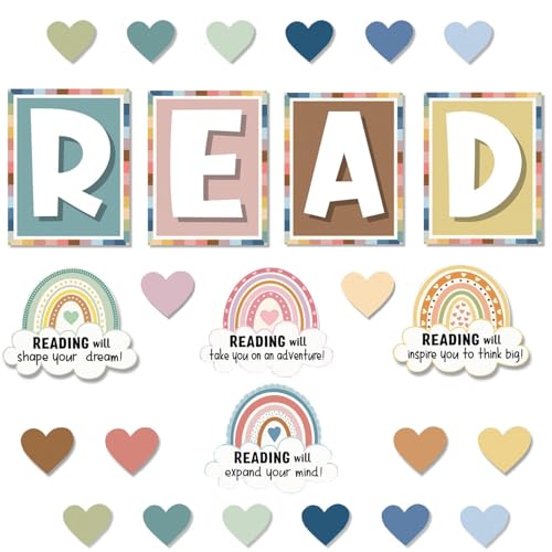Reading Corner Decor - Bohemian Classroom Decor Kindergarten, Elementary and Middle School Classroom...