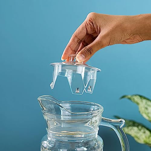 Image of Premium Water and Juice Glasses Set of 6 350ML and 1.6 Liter Water Jug 1 piece,Transparent Glass and Jug Set for Dining Table,Party,Gift Set,All pourpse use (7 piece) (MT-24)