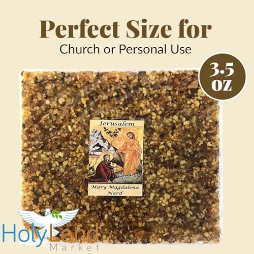 Holy Land Market Jerusalem Incense - Crushed & Sealed Flower Incense from The Holy Land, Nard Scent, 3.5 oz
