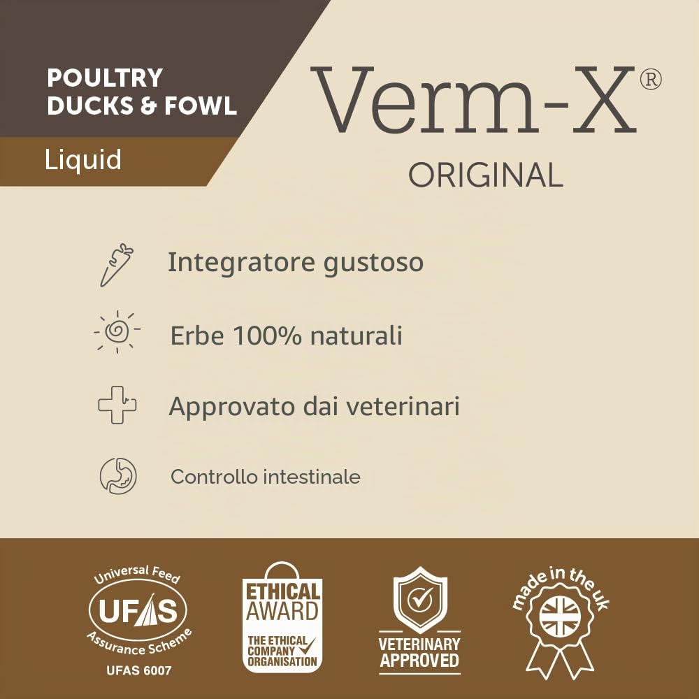 verm-x liquido per tutti i volatili, 250 ML