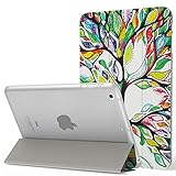 MoKo Case Fit iPad Mini 3/2 / 1, Slim Lightweight Smart Shell Stand Cover with Translucent Frosted Back Protector Fit Apple iPad Mini 1 / Mini 2 / Mini 3, Lucky Tree (with Auto Wake/Sleep)