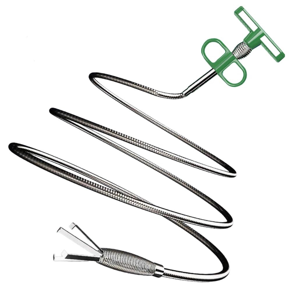 Tappo di scarico, strumento di rimozione dell'intasamento dello scarico per fogne, cucina, bagno, doccia, bagno, bagno, toilette, rimozione dell'intasamento, pinza flessibile (3 metri)