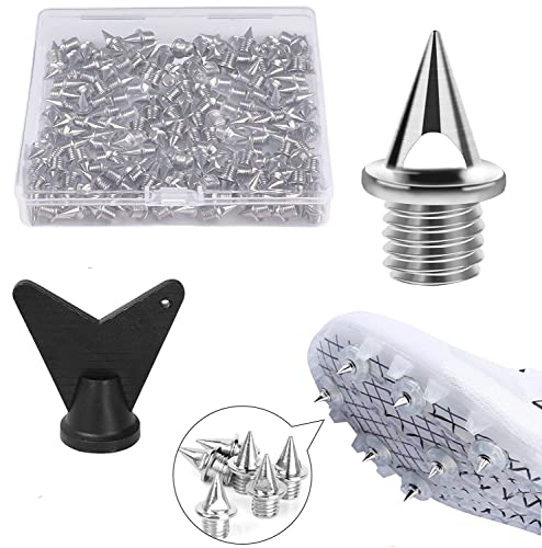 LYPER Picos de 1/4 pulgadas, 100 unidades, para track, 100 unidades, de acero inoxidable, picos para Cross Country con púas, para zapatillas de correr Sprint Sports Short Cover