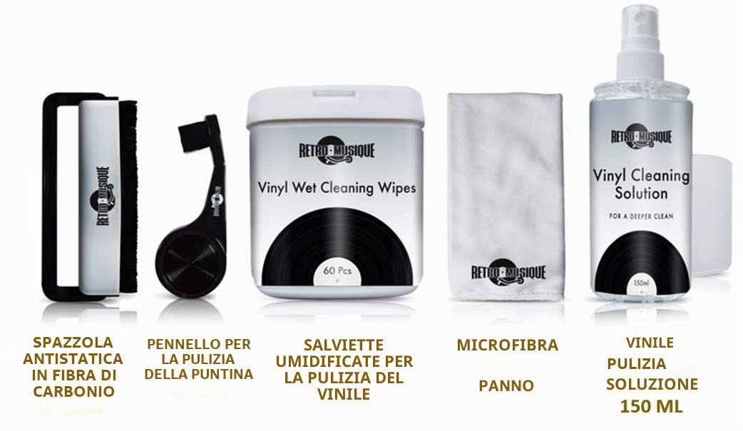 Vinyl Record Cleaner Kit-tutto il necessario per proteggere i vostri dischi in vinile e godere il migliore possibile.