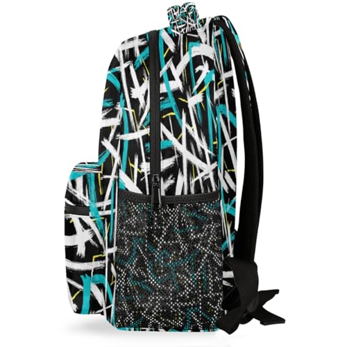 Mochila escolar graffiti para portátil de 15.6 pulgadas de estudiantes 3