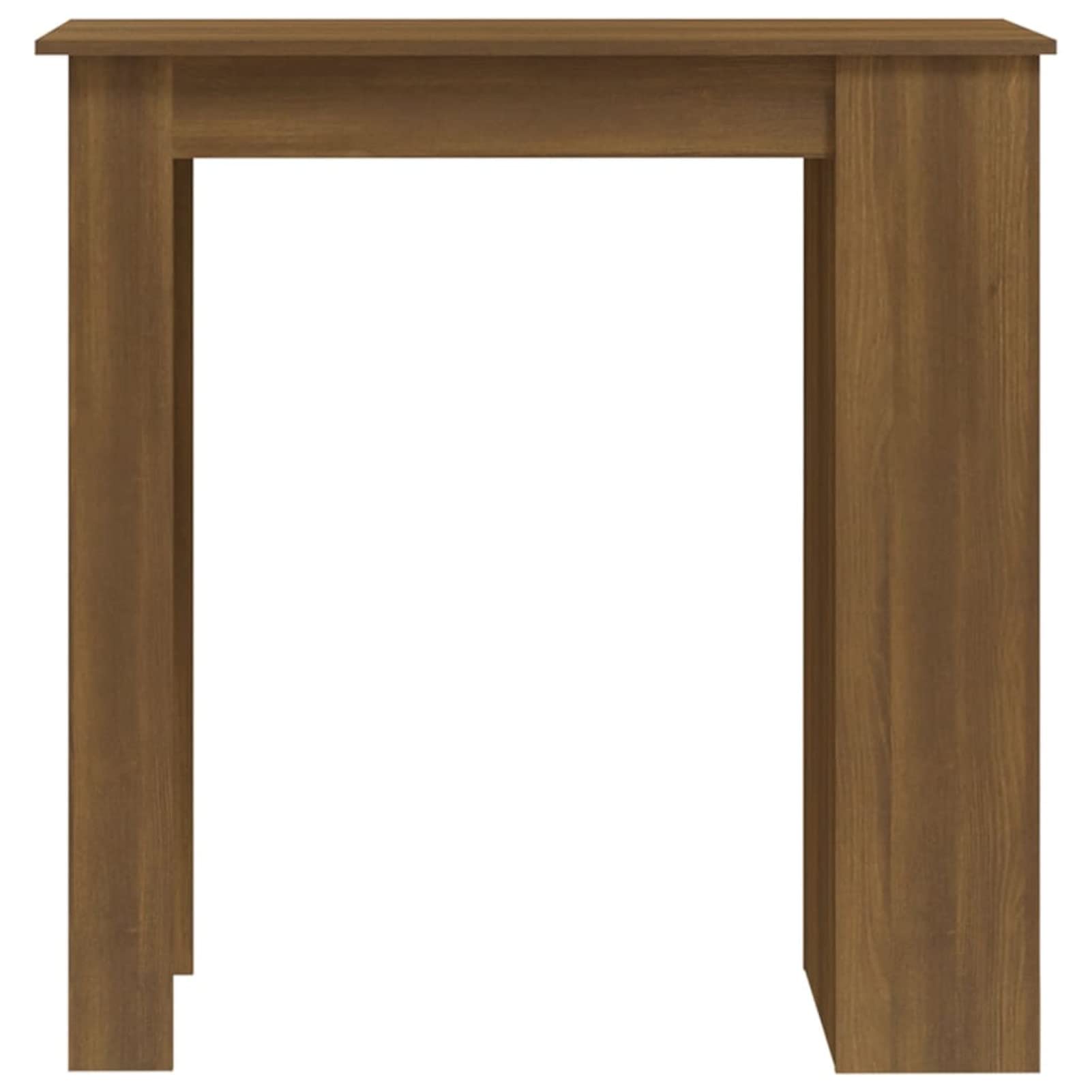 Homgoday Stolik barowy z półkami Brązowy dąb 102 x 50 x 103,5 cm, stół zewnętrzny, stół kuchenny stół zewnętrzny