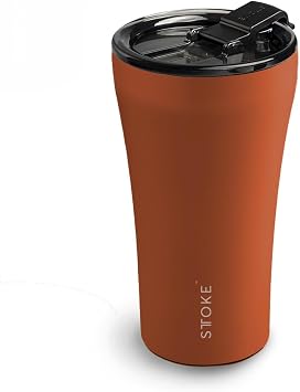 Sttoke Leakproof Lid Shatterproof Tumbler, Desert Sunburst, 6.1-inch Height, 12 oz.