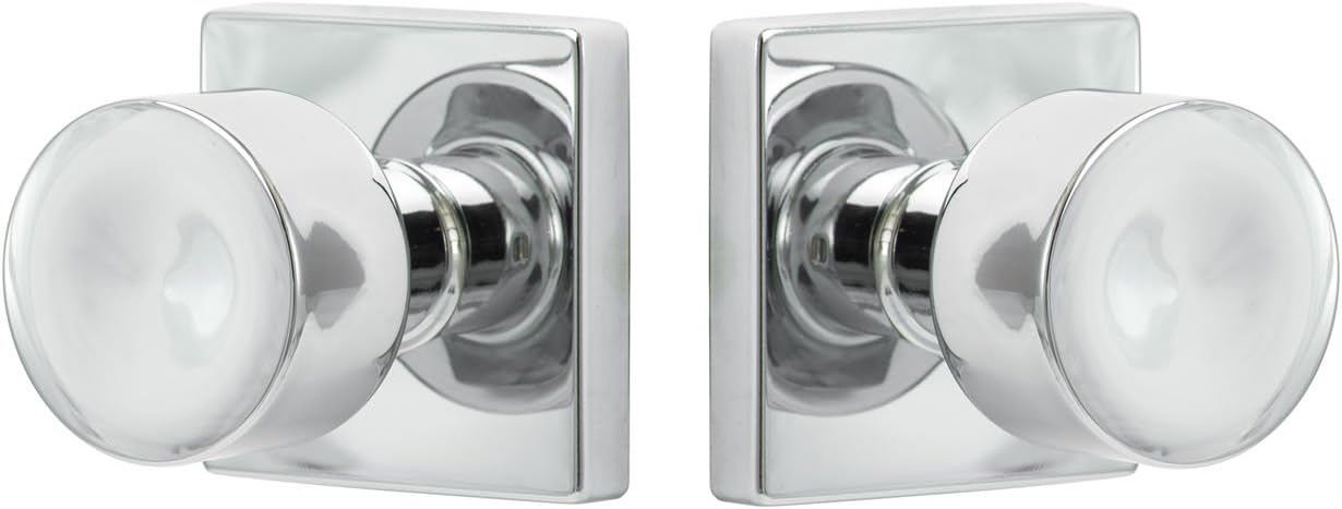 Sure-Loc Hardware BG101-SQ 26 Bergen Square Passage Knob, Polished Chrome