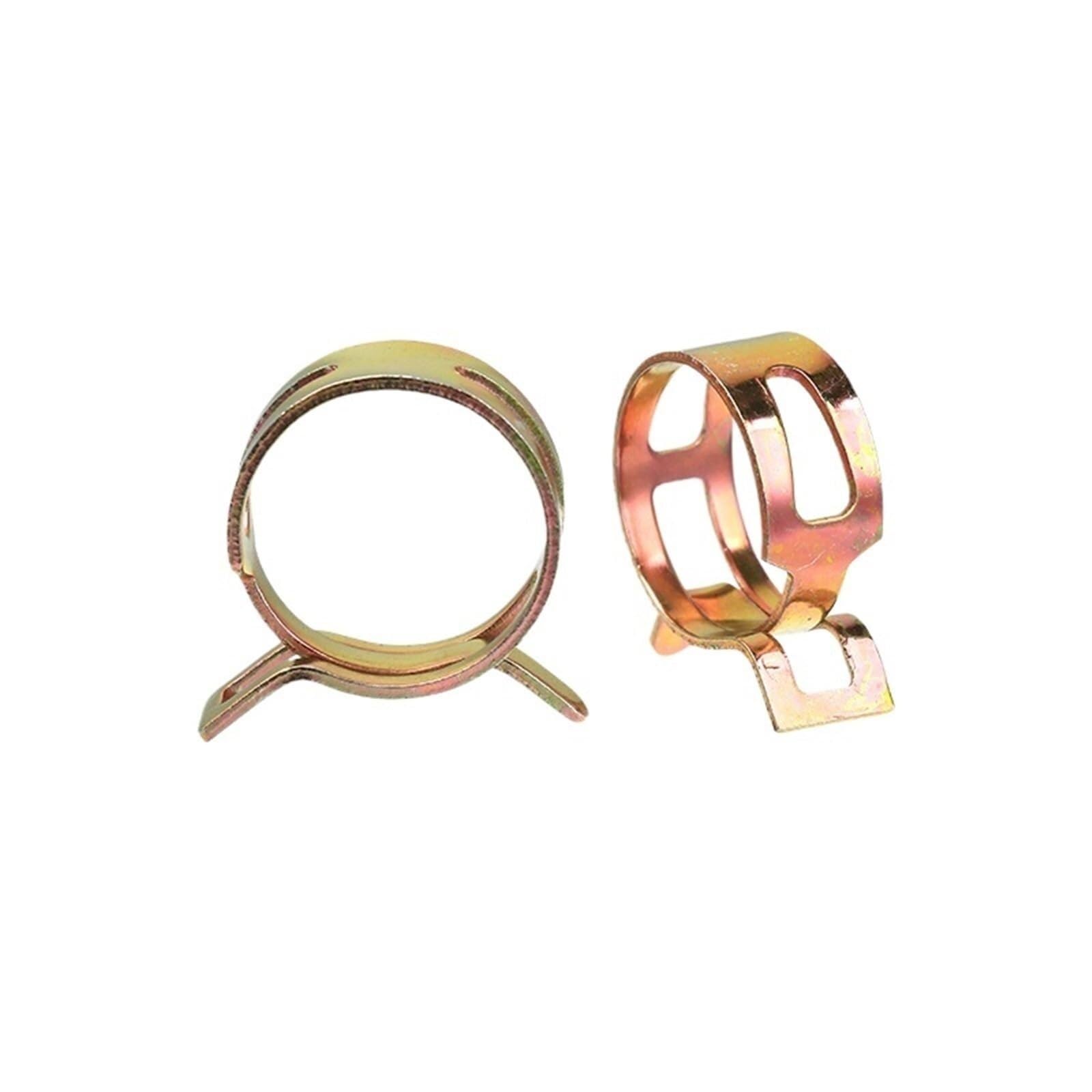 Wszechstronne 100/115/155/165 sztuk Sprężynowe opaski do węży - 6–22 mm metalowe elementy złączne do rur paliwowych, olejowych, wodnych i gazowych(115PCS)