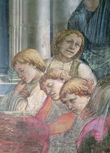 Détail des choristes par Fra Filippo Lippi - Toile 60x90cm pour habiller un grand mur de salon