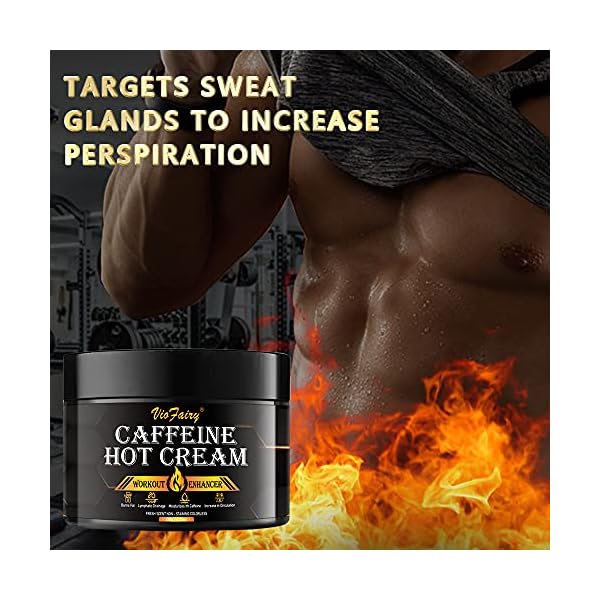 Caffeine Anti Cellulite Hot Cream, Body Sculpting Cellulite Workout Cream for Women & Men , Anti-Cellulite Remover Creams, Natural Sweat Workout Enhancer, Thighs Belly Butt Firming Legs Slimming Cream
