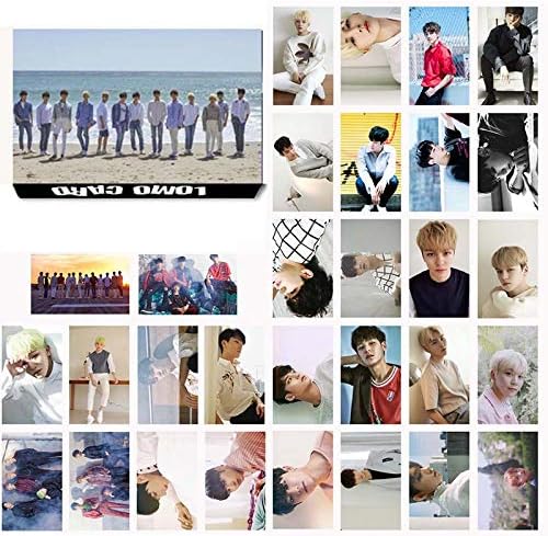 30PCS/BOX K-POP Seventeen LOMO Cards K-POP Fashion New Self Made Paper Photo Card HD Photocard