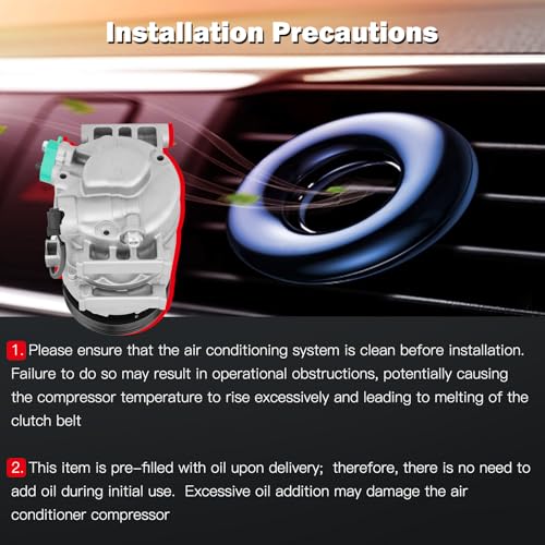 Image of CCIYU AC Compressor w /Clutch for Hyundai Sonata 2.4L 2011-2012