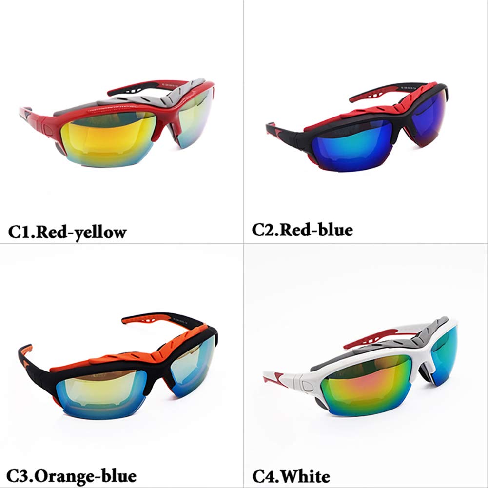 C- Maschere da Sci, Maschere da Snowboard per Sport Invernali con Protezione UV 400, Lenti antiappannamento, Antivento, Antipolvere e antiriflesso per Bambini, Giovani, Uomini e Donne,B