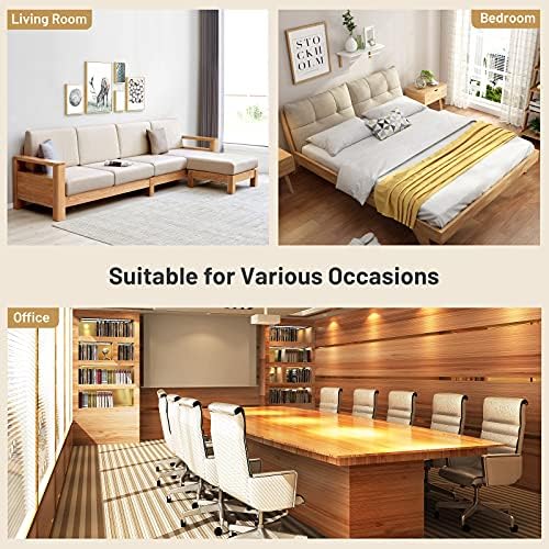 COSTWAY Coffee Table, Round Small Side Table Laptop Desk, Modern Wooden Snack Tea Table Sofa End Table for Living Room, Bedroom and Office (White + Natural, 50 x 50 x 45cm)