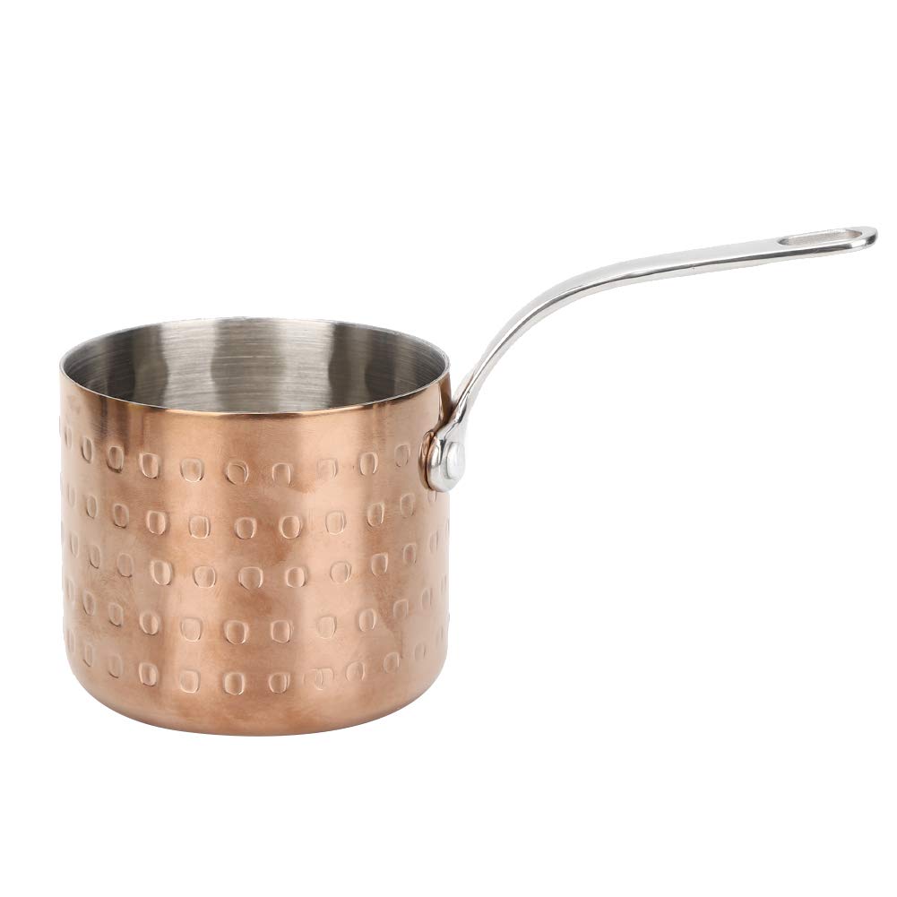 Cookware Soup Po-Φ80*70MM Stainless Steel Three Layer Small Sauce Pot Rose Golden Soup Pan for Gas Sove Kitchen Food Cookware
