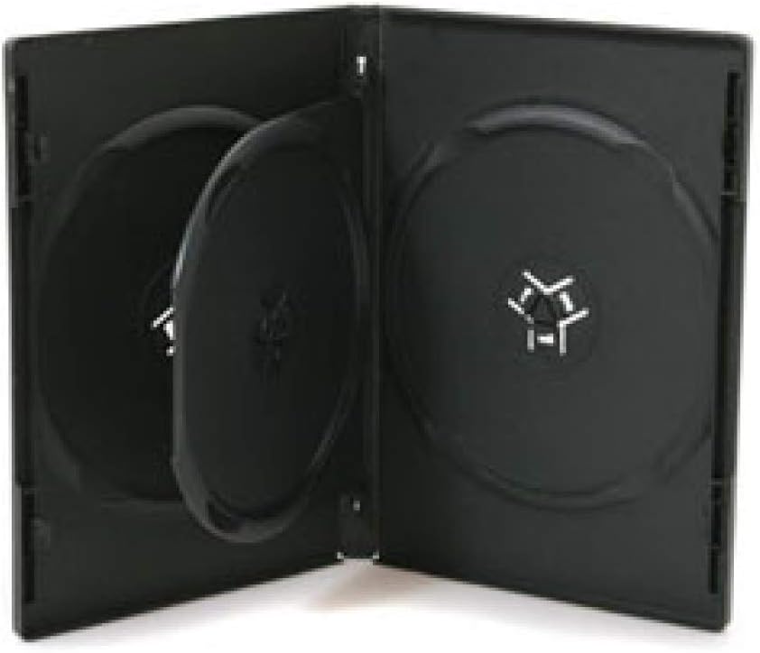 MEDIARANGE BOX15 CD/DVD Video Box 3 Disc Slots Set of 50