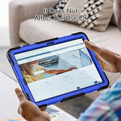 Étui rotatif résistant Galaxy Tab S7 FE résout le risque de chute avec sa sangle