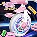 Kkdi Toddler Tricycle for 1-3 3-5 Year Olds, 2 3 4 5 Year Old Girl Xmas Birthday Gifts, Pink Toddler Baby Bike, 4-Level Adjustable Seat, 3 Color Light Wheels, 2 Baskets, Outdoor Toys for Ages 2-4