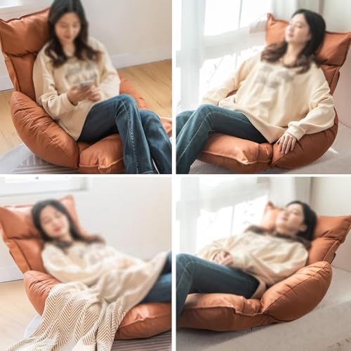 Tumbona reclinable acolchada para balcón y dormitorio con sofá plegable ajustable 8