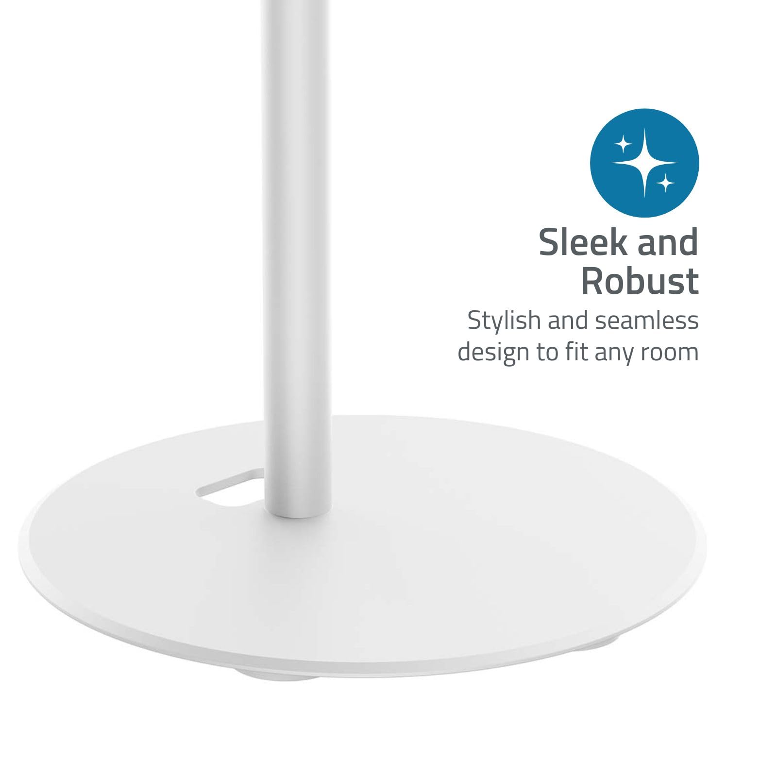 NEDIS Uchwyt głośnikowy – kompatybilny z: Sonos Era300 – stojak – 5 kg – stały – ABS/metal – biały