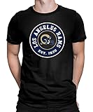 WriteFusion American Football Team Play-Offs Finale 11., Los Angeles Rams T-shirt Noir Taille M, XXL