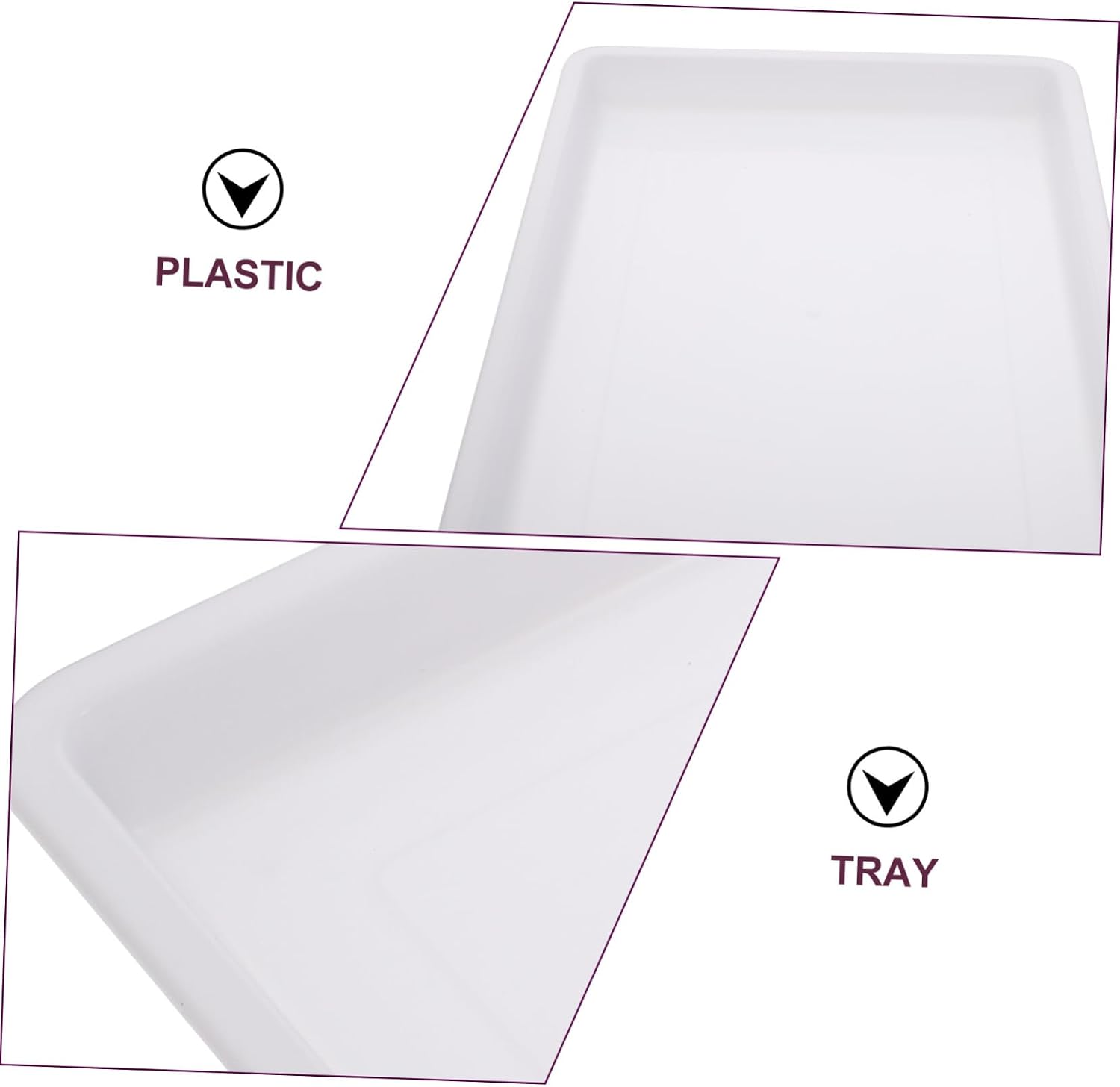 2pcs Plastic Painting Tray Set for School Art Mixing Palette Pigment Storage Lightweight and Sturdy for Boys and Girls and Adults for Classroom and Outdoor Sketching