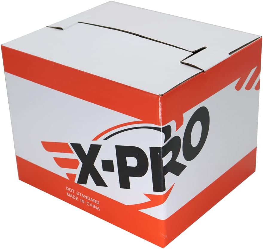 X-Pro Adult DOT Approved Open Face Motorcycle Helmet (X-Large, Pink 2022)