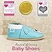 JUICY BUMBLES Soft Leather Baby Shoes - Crib Shoes with Suede Soles