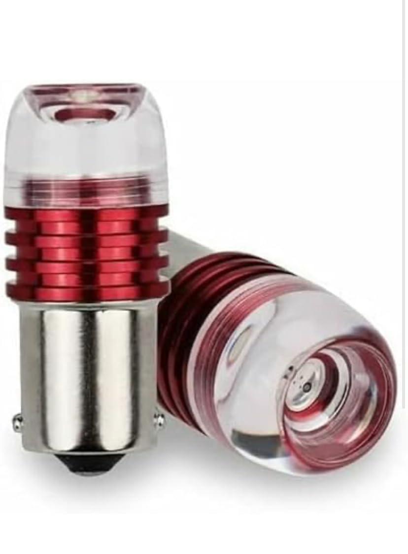 Delhi Store 2pc splendor back Brake Tail Light LED Parking Bulb With Flashing/Blinking (Red) Color (pack of 2)-image-28