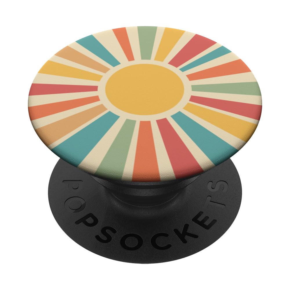 Abstract Retro Vintage Sunset Nostalgic Style Phone Popper PopSockets Adhesive PopGrip