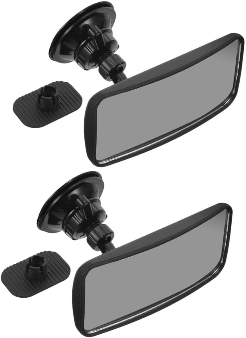 2pcs Car Mirror Rear Facing Backseat Mirror with 360° Rotation Suction Cup Safety Rearview for Car Seats Shatterproof Convex Glass
