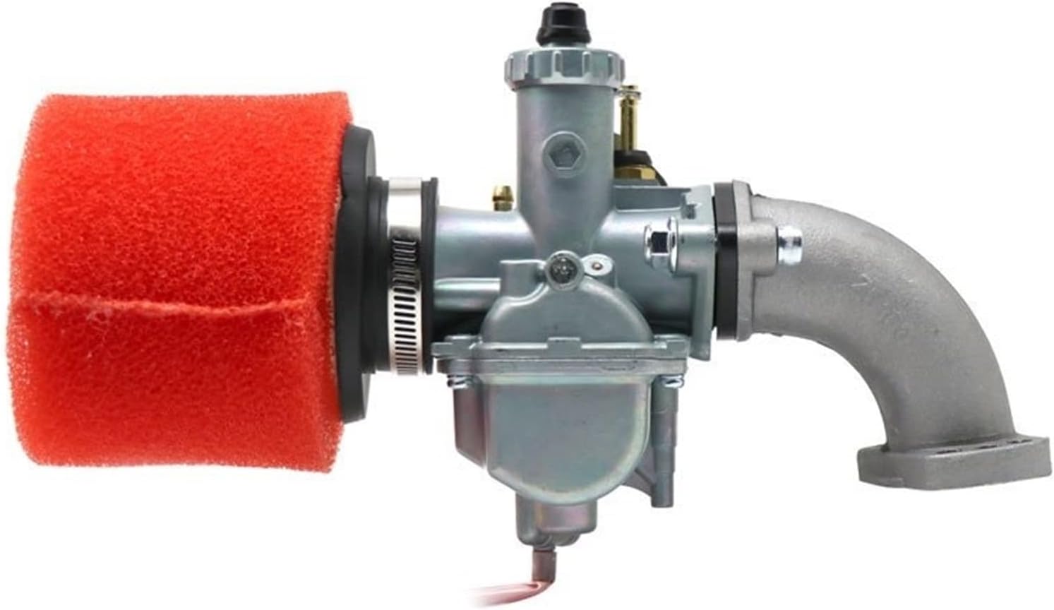 GOOFIT Vergaser 26mm PZ26 - Ersatz Für Motorrad 100-125cc (Silber)