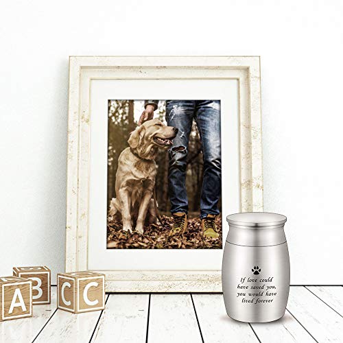 3 Inches Small Keepsake Urn For Pet Dog Ashes Aluminum Mini Cremation Urns For Dog Cat Memorial Ashes Urn For Sharing Fur Friend Ashes-If Love Could Have Saved You #TOP3