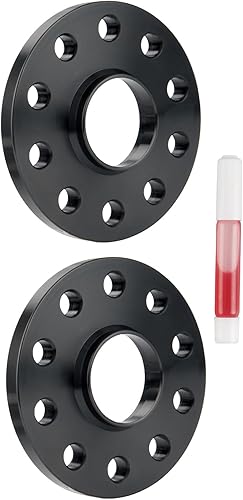 Vista 263 de KAX Espaciadores de rueda de 0.236 x 5.315 in, espaciadores de rueda centrados de 2 pulgadas y 6 lengüetas para F-15-0, Expedition, Mark LT, Negro