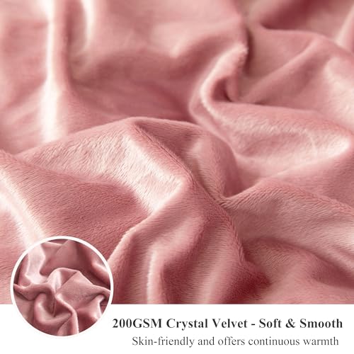 XeGe Luxury Fluffy Faux Fur Cheetah Print Bed Blanket, Pink, 90x90, Queen by XeGe - Used condition - Image 6
