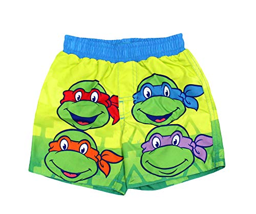 TMNT Teenage Mutant Ninja Turtles Baby Boys Swim Trunks, Green (18 Months)