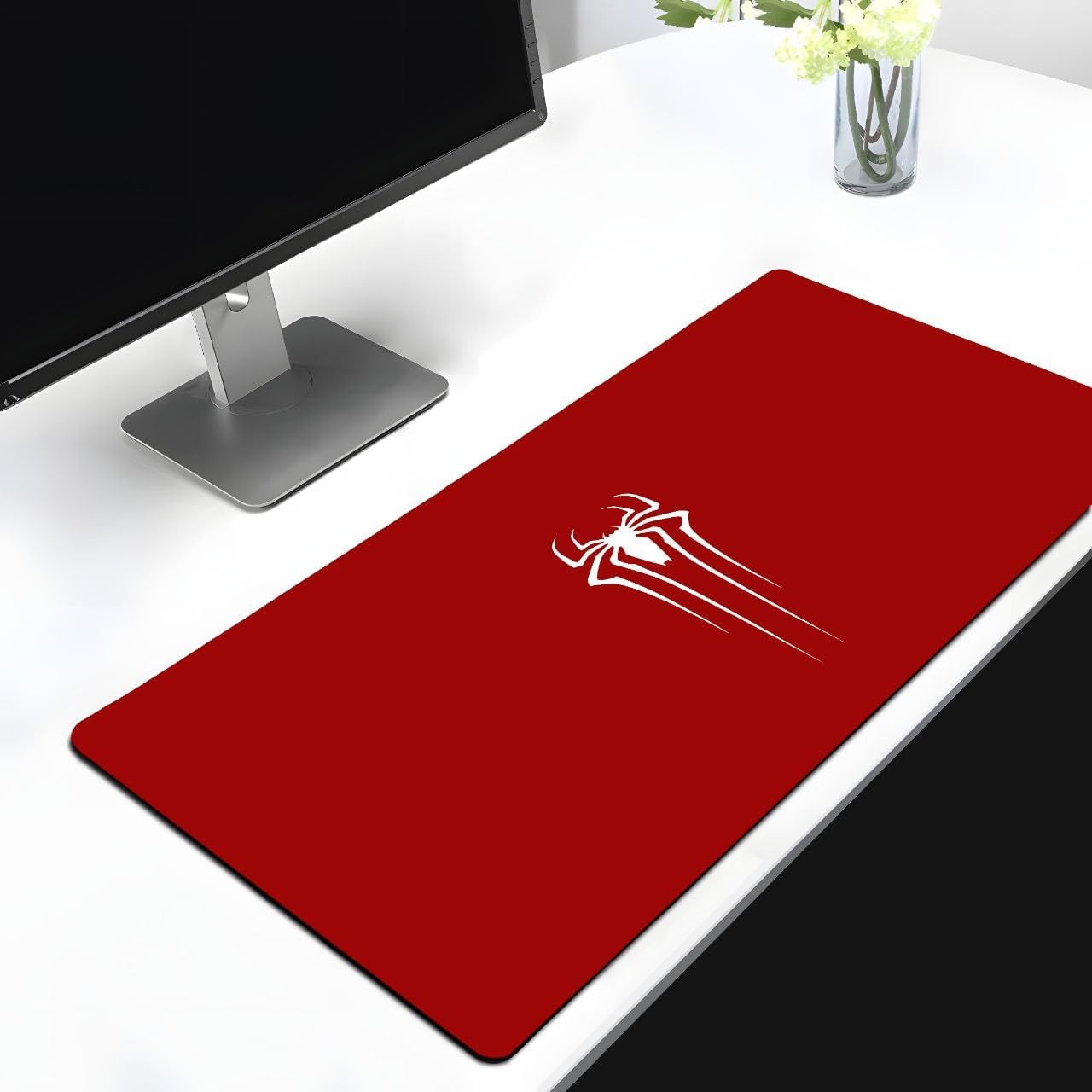 Katawarwale Spider Red Colour Extended Mouse Pad(11 * 23) Large for