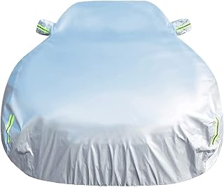 Car Cover for Ford KA RBT 1996-2008 Suitable Allweather Snow Protectionwaterproof Rainproof Full Coverage of UV Ray Proof Durable,Silver