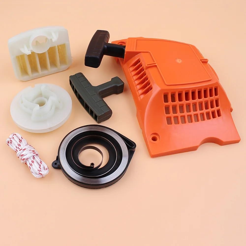 Kit de puesta a punto del filtro de aire del arrancador de 6 piezas for motosierra de gasolina 350 340 345 346 346XP, repuestos for motosierra 537 10 47 02