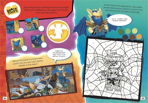 Image of LEGO NINJAGO: Dragon Powers (with Dragon Jay minifigure and katana sword) (LEGO Minifigure Activity)
