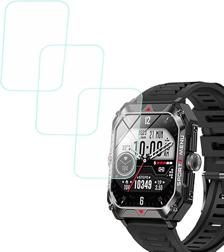 Miniatura 3 de Protector de pantalla compatible con Bgulong FreeDvigor H22 2.02 pulgadas, resistente reloj inteligente, TPU suave, 6 piezas, burbujas