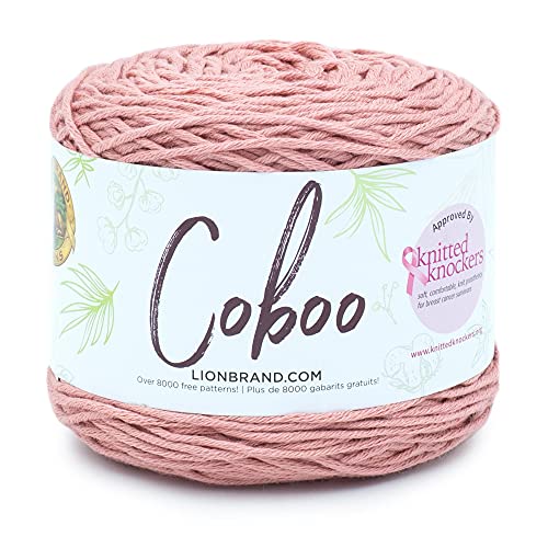 Image of (1 Skein) Lion Brand Yarn Coboo Yarn, Mauve